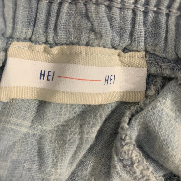 Anthropologie Hei Hei Womens Shorts Size Small Blue Hot Pants Pull On Pocket - Picture 7 of 10